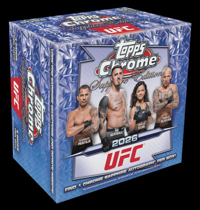 UFC MMA Panini 2026 Topps Chrome UFC Sapphire Edition Box