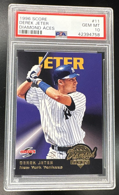 Pokémon Panini 1996 Score Diamond Aces Derek Jeter #11 PSA 10 42394758