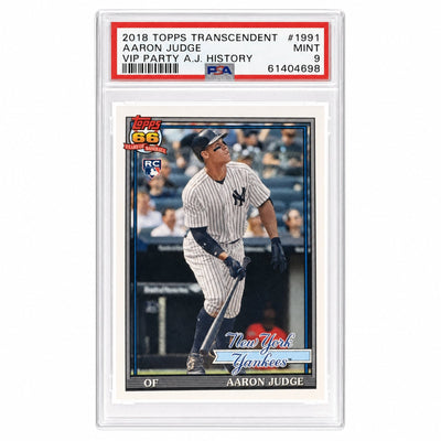 Pokémon Panini 2017 Topps Transcendent Collection Topps History Aaron Judge Aaron Judge #1991 /87 PSA 9