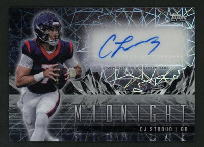 Sports Topps 2024 Topps Midnight Hzs-Cs Cj Stroud Horizon Signatures Card Midnight Houston Auto