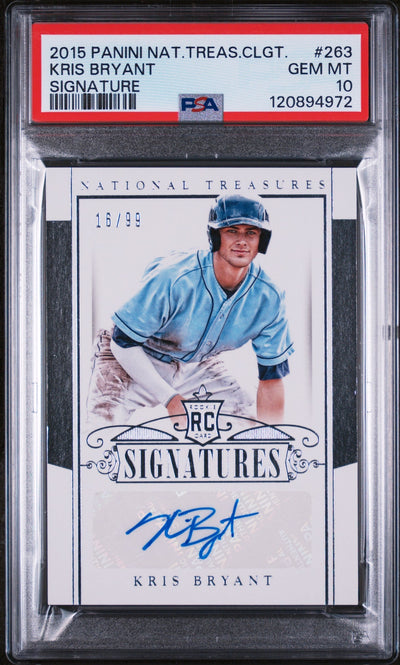 Baseball Panini 2015 National Treasures #263 Kris Bryant Signatures /99 PSA 10 120894972