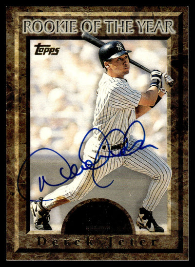 Pokémon Panini 1997 Topps Certified Derek Jeter Rookie Of The Year Auto