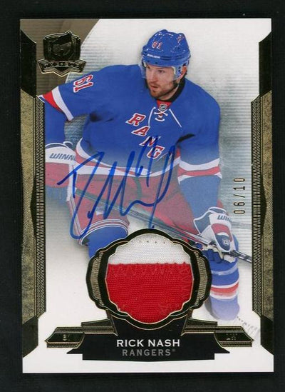 Pokémon Panini 2014 Upper Deck The Cup 60 Rick Nash /10 New York Rangers Auto
