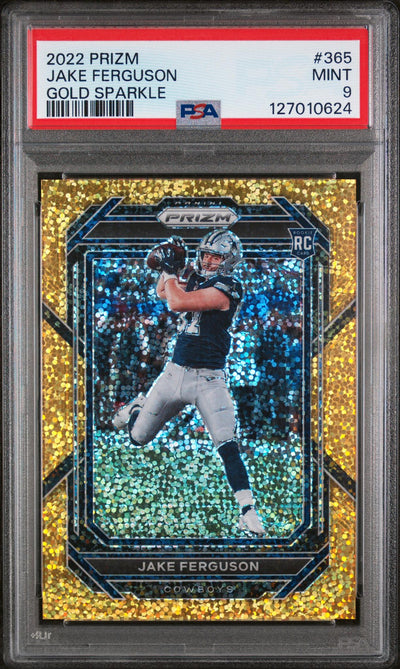 Pokémon Panini 2022 Panini Prizm Gold Sparkle Jason Ferguson #365 PSA 9