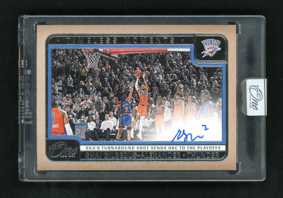 Basketball Topps 2026 One And One Shai Gilgeous-Alexander Timeless Moments Auto /49 Turnaround Shot