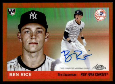 Baseball Topps 2025 Topps Chrome Platinum Ben Rice True Orange Rookie Rc Auto /25