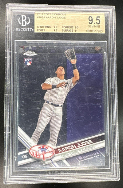 Baseball Topps 2017 Topps Chrome Catching Aaron Judge #169 /250 BGS 9.5