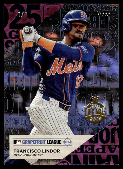 Baseball Topps 2025 Topps Originals #Tg-11 Francisco Lindor Grapefruit League 1/1