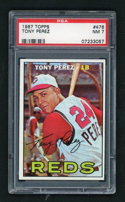 Pokémon Panini 1967 Topps Tony Perez #476 PSA 7