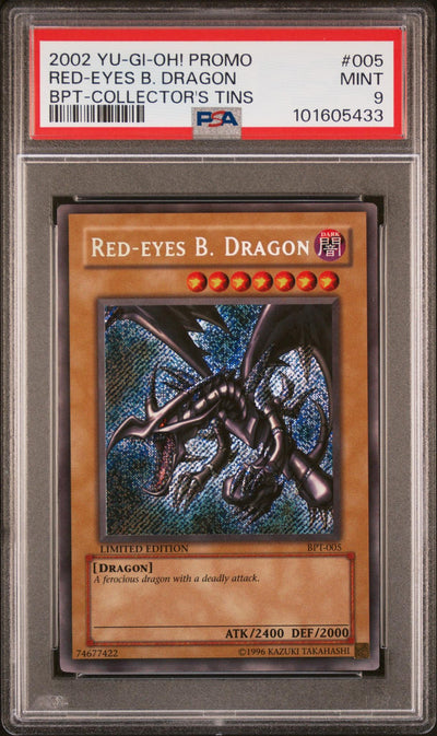 2002 Yu-Gi-Oh Collector Tins Red-Eyes Black Dragon #Bpt005 PSA 9