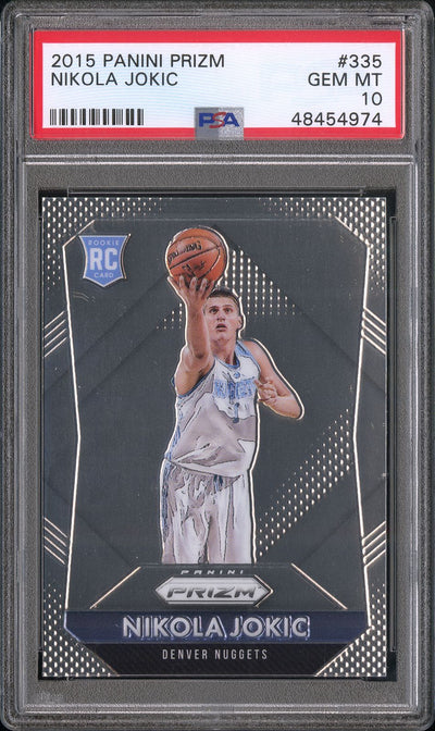 Pokémon Panini 2015 Panini Prizm Nikola Jokic #335 PSA 10