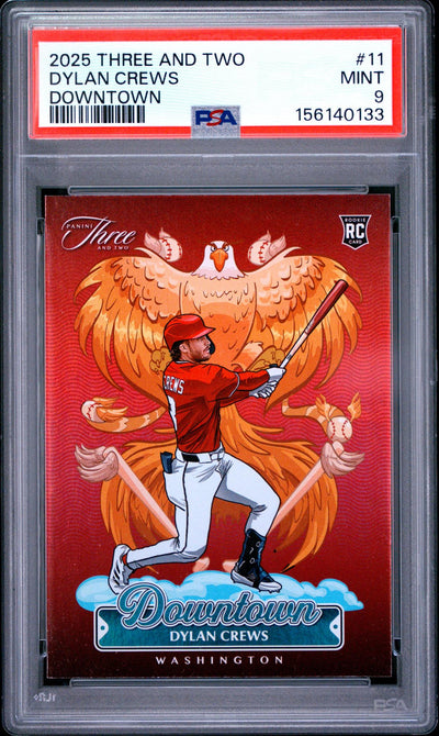 Baseball Panini 2025 Panini Three And Two Downtown Dylan Crews #11 PSA 9