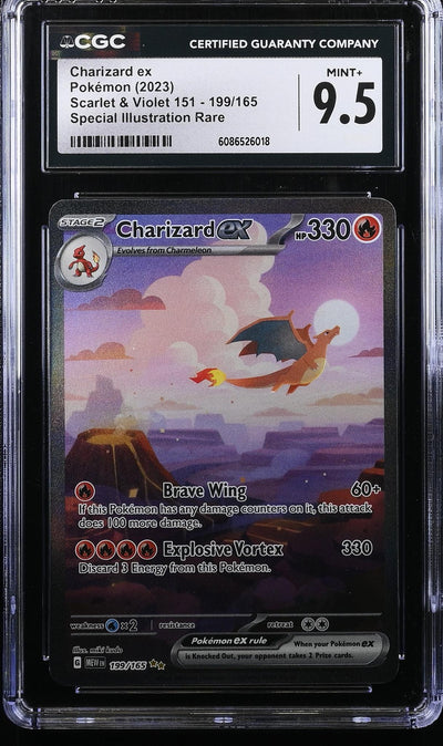 Pokémon 2023 Scarlet & Violet #199/165 Charizard EX Special Illustration Rare CGC 9.5