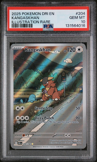 Pokémon 2025 Pokemon Scarlet And Violet Destined Rivals Illustration Rare Kangaskhan #204 PSA 10