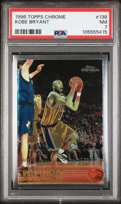 Basketball Topps 1996 Topps Chrome Kobe Bryant #138 PSA 7