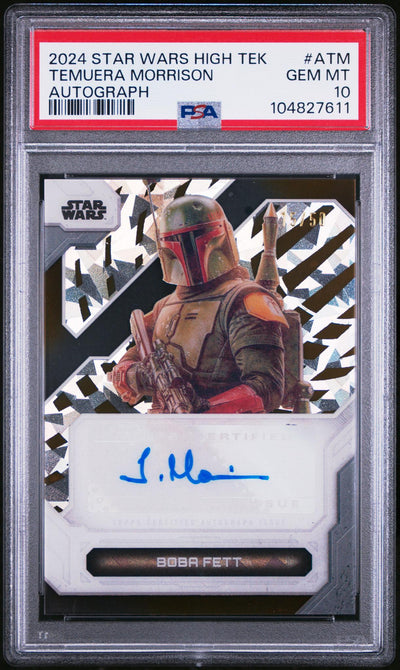 Sports Topps 2024 Topps Star Wars High Tek Autographs Temuera Morrison #Atm /50 PSA 10