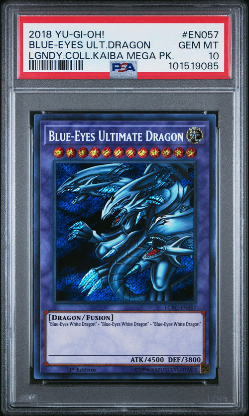 2018 Yu-Gi-Oh! Legendary Collection Kaiba Mega Pack Blue-Eyes Ultimate Dragon #En057 PSA 10