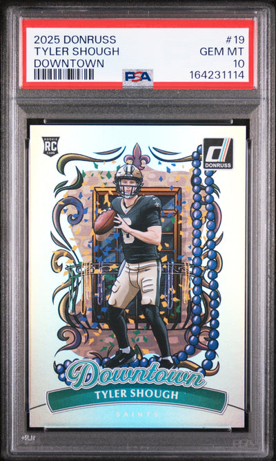 Sports Panini 2025 Panini Donruss Downtown Tyler Shough #19 PSA 10