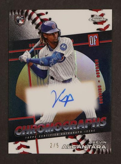 Baseball Topps 2025 Topps Chrome Kevin AlcáNtara Chromographs Rookie Rc /5 Auto