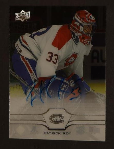 Pokémon Panini 2020 Upper Deck Clear Cut Patrick Roy Auto #Cc-Pr