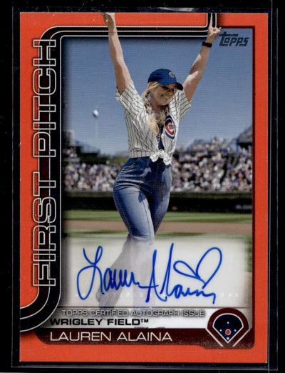 Baseball Topps 2025 Topps Series One First Pitch Lauren Alaina #Fpa-La Auto /25