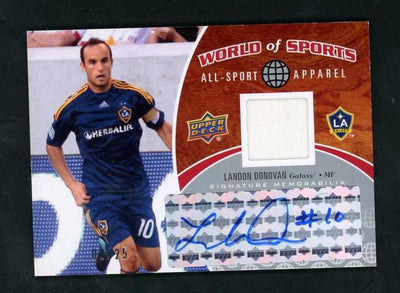 Pokémon Panini 2010 Upper Deck World Of Sports Asa-23 Landon Donovan All-Sport Apparel La Galaxy Auto