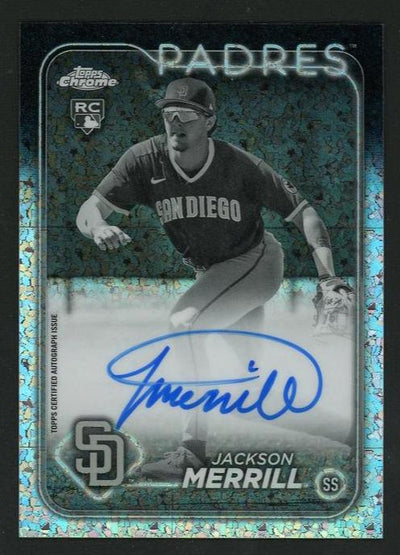 Baseball Topps 2023 Topps Chrome Ra-Jme Jackson Merrill Rookie San Diego Padres Auto