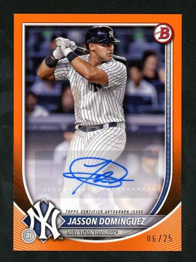 UFC MMA Bowman 2023 Bowman Prv-Jd Jasson Dominguez Bowman Chrome Orange /75 Vg New York Yankees Auto