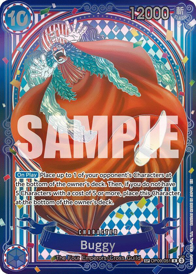 One Piece TCG Buggy - Op09-051 (SP) - The Azure Sea'S Seven (Op14)