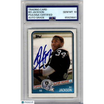 Football Bo Jackson PSA A