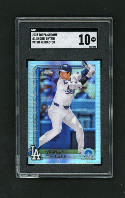 Baseball Topps 2025 Topps Chrome #1 Shohei Ohtani Prism Refractor SGC 10
