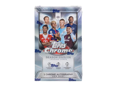 2025-26 Topps Uefa Club Competitions Chrome Soccer Hobby Box Fanatics Fest Nyc Exclusive