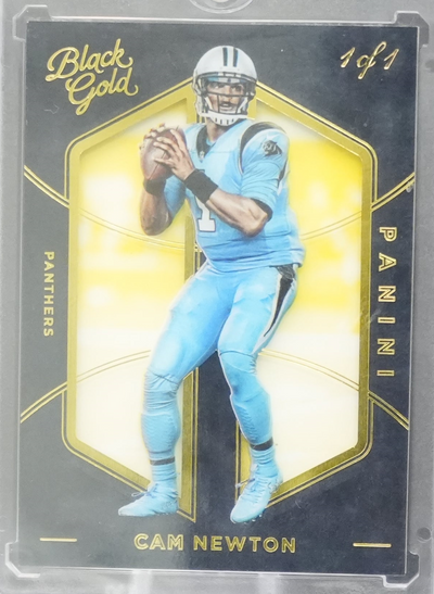 Sports Panini 2016 Panini Gold Black Football - Cam Newton - 1/1 Printing Plate