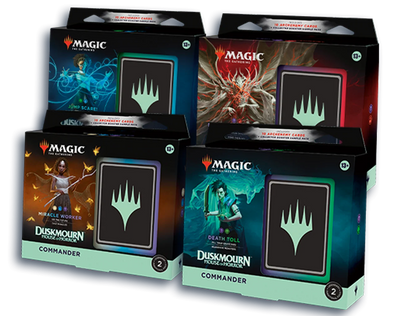Magic The Gathering Duskmourn: House Of Horror Commander 4-Deck Case