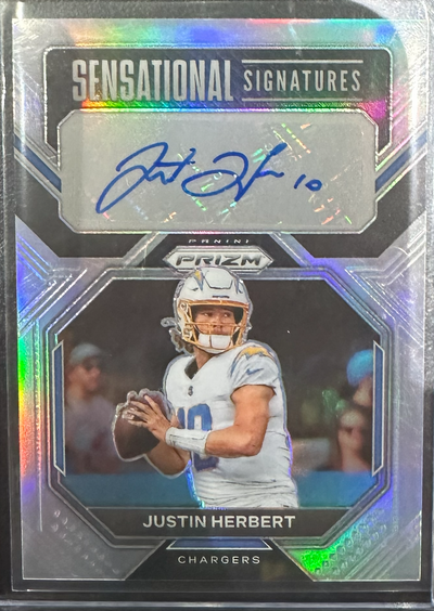 Sports Panini 2022 Panini Prizm Football - Justin Herbert Ss-Jh - Sensational Signatures /35