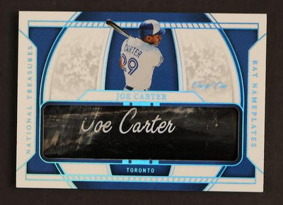 Pokémon Panini 2020 Panini National Treasures Np-Np-Jc Joe Carter Bat Nameplates Toronto