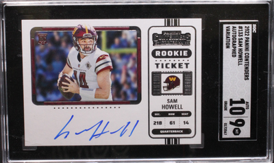 Sports Panini 2022 Panini Contenders - Sam Howell 133 - Variation - SGC 9 / 10