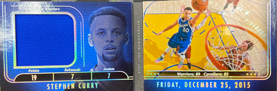 Basketball Panini 2024-25 Panini Silhouette - Stephen Curry - Stat Line Memorabilia Card 37/39