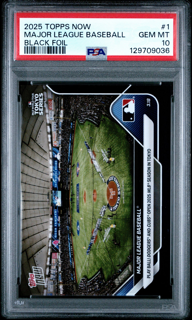 Baseball Topps 2025 Topps Now - Major League Baseball 1 Tokyo Series - Black Foil /10 - PSA 10