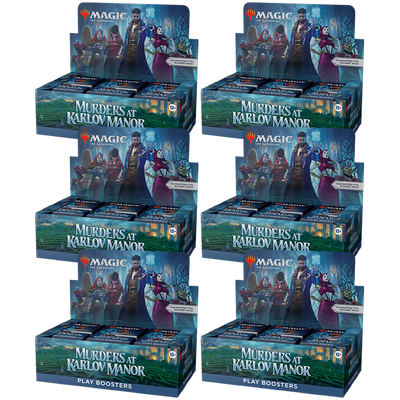 Magic The Gathering MTG: Murders At Karlov Manor Play Booster Case - 6 Boxes