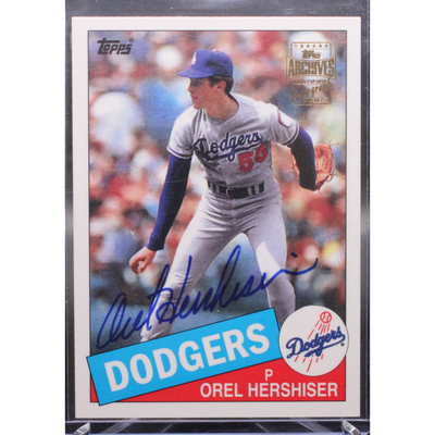 Baseball Topps 2021 Topps Archives Signature Series Baseball - Orel Hershiser 493 - Archives Auto