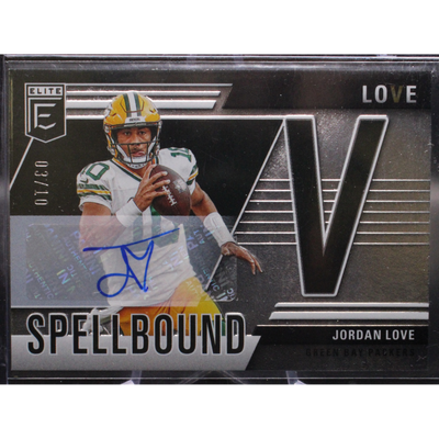 Sports Panini 2024 Panini Donruss Elite - Jordan Love 29 - Spellbound V Auto /10