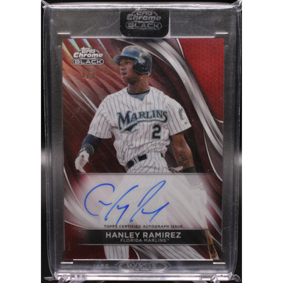 Baseball Topps 2024 Topps Chrome Black Cba-HR Hanley Ramirez Auto Red