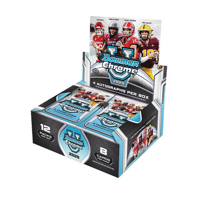 Baseball Bowman 2025 Bowman University Chrome Football Jumbo Box