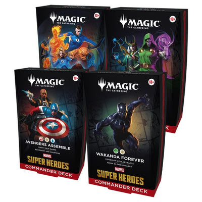 MTG: Marvel Super Heroes Scene Commander Deck 4 Box Case