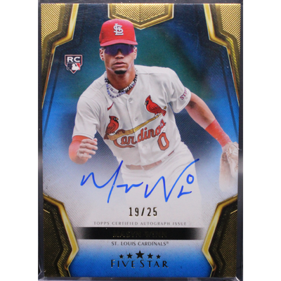 Baseball Topps 2024 Topps Five Star Baseball - Masyn Winn Fsa-Mw - Blue Auto /25