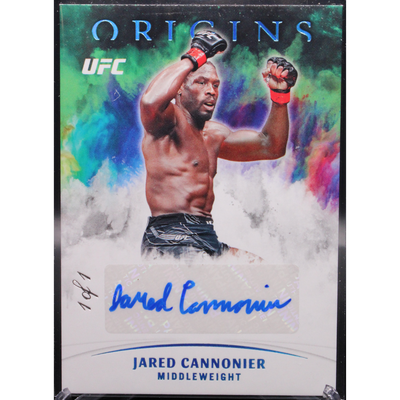 UFC MMA Panini 2022 Panini Chronicles UFC - Jared Cannonier Oa-Jcn - Teal Ice 1/1