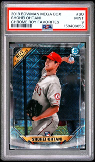 Baseball Bowman 2018 Bowman Mega - Shohei Ohtani Royfso - Chrome Roy Favorites - PSA 9