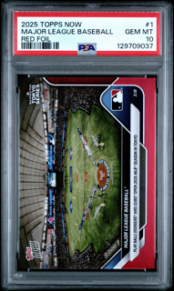 Baseball Topps 2025 Topps Now - Major League Baseball 1 Tokyo Series - Red Foil /5 - PSA 10
