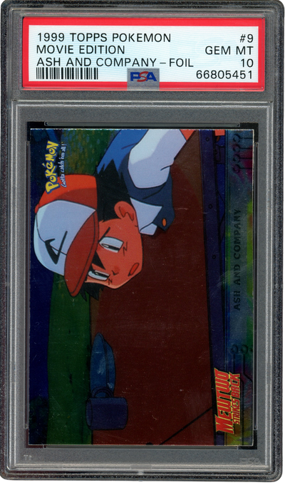 Pokémon Topps PSA 10 Ash And Company 1999 Topps Movie Edition